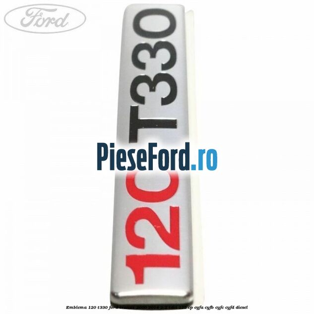 Emblema 120 T330 Ford Transit 2006-2014 2.2 TDCi 125 cp Emblema 120 T330 Ford Transit 2006-2014 2.2 TDCi 125 cp CYFA, CYFB, CYFC, CYFD diesel