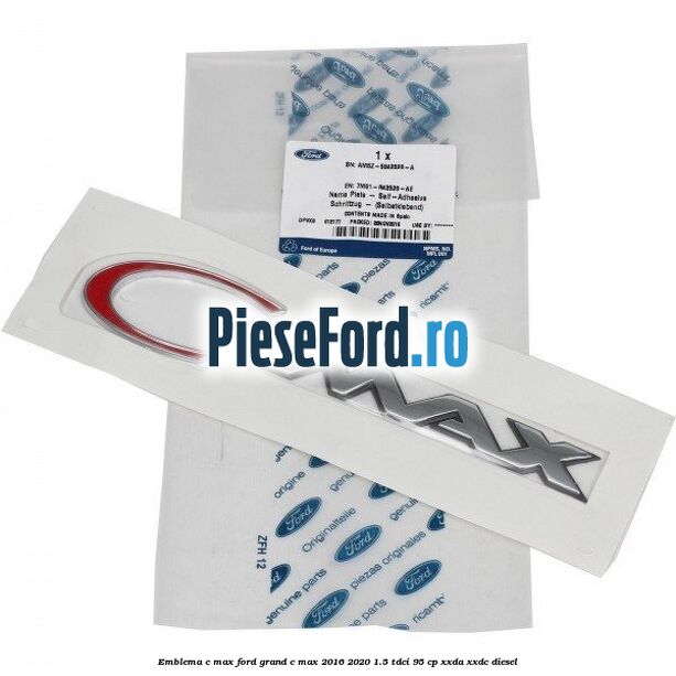 Emblema C-MAX Ford Grand C-Max 2016-2020 1.5 TDCi 95 cp XXDA, XXDC diesel