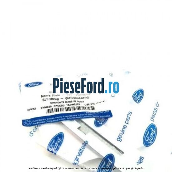 Emblema EcoBlue Hybrid Ford Tourneo Custom 2019-2023 1.0 EcoBoost PHEV 125 cp M1FA Hybrid