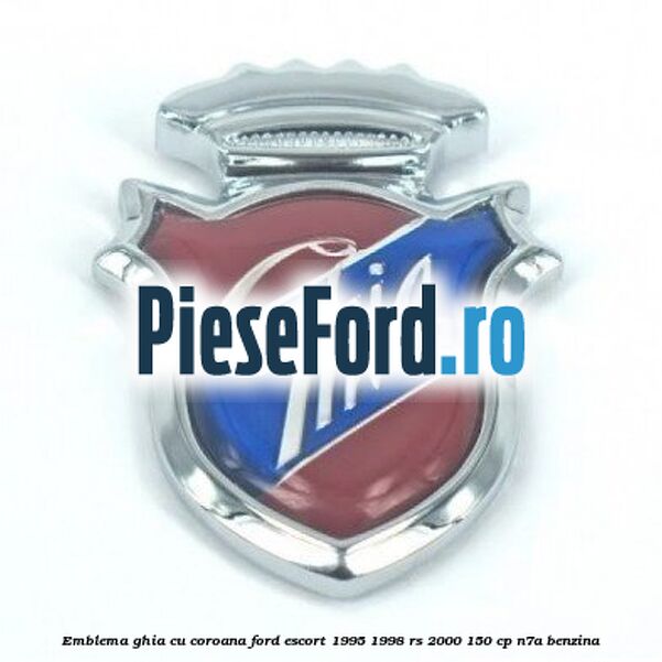 Emblema GHIA cu coroana Ford Escort 1995-1998 RS 2000 150 cp N7A benzina