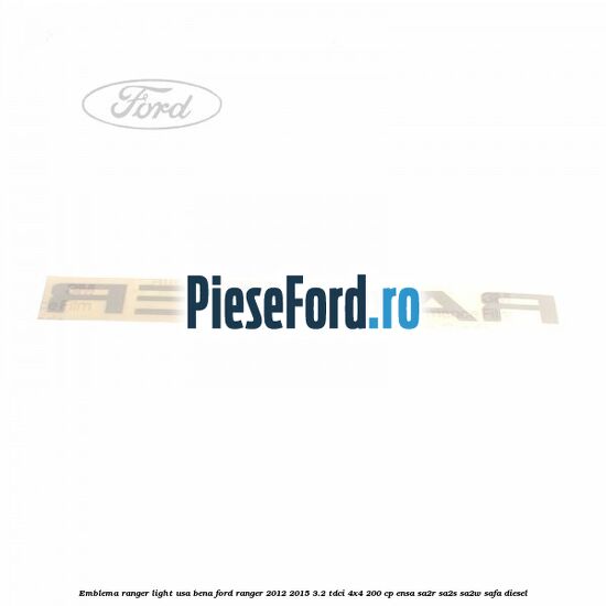Emblema Ranger light usa bena Ford Ranger 2012-2015 3.2 TDCi 4x4 200 cp ENSA, SA2R, SA2S, SA2W, SAFA diesel