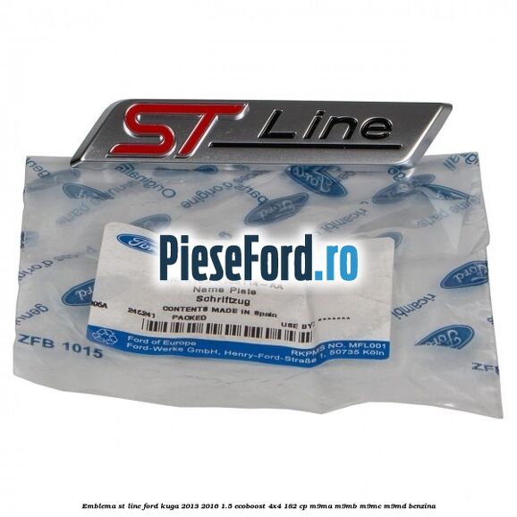 Emblema ST line Ford Kuga 2013-2016 1.5 EcoBoost 4x4 182 cp M9MA, M9MB, M9MC, M9MD benzina