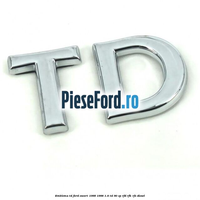 Emblema TD Ford Escort 1995-1998 1.8 TD 90 cp RFD, RFK, RFS diesel