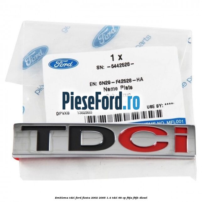 Emblema TDCi Ford Fiesta 2002-2005 1.4 TDCi 68 cp F6JA, F6JB diesel
