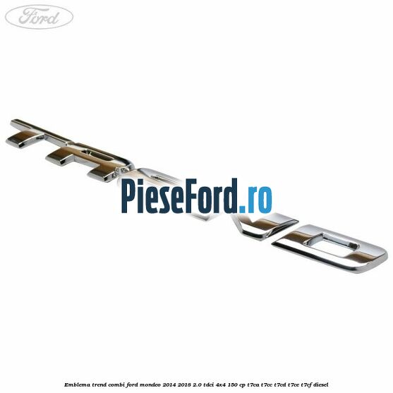 Emblema Trend combi Ford Mondeo 2014-2018 2.0 TDCi 4x4 150 cp T7CA, T7CC, T7CD, T7CE, T7CF diesel