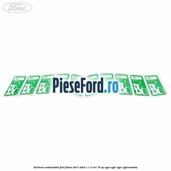 Eticheta Combustibil Ford Fiesta 2017-2023 1.1 Ti-VCT 70 cp XPJA, XPJB, XPJC, XPJD benzina