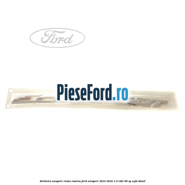 Eticheta EcoSport Roata Rezerva Ford EcoSport 2013-2018 1.5 TDCi 95 cp XVJD diesel