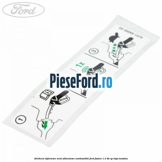 Eticheta informare mod alimentare combustibil Ford Fusion 1.3 60 cp BAJA benzina