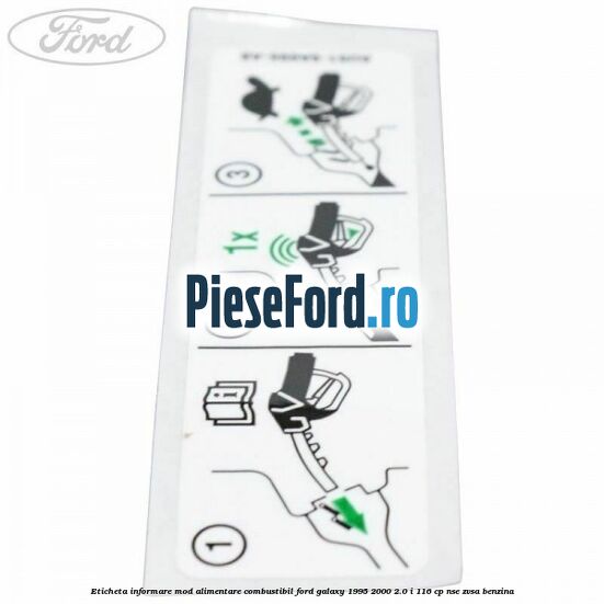 Eticheta informare mod alimentare combustibil Ford Galaxy 1995-2000 2.0 i 116 cp Eticheta informare mod alimentare combustibil Ford Galaxy 1995-2000 2.0 i 116 cp NSE, ZVSA benzina