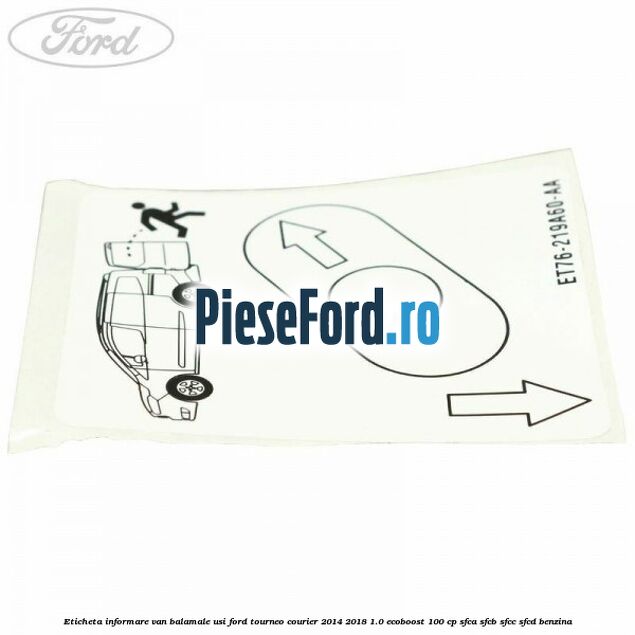 Eticheta informare van balamale usi Ford Tourneo Courier 2014-2018 1.0 EcoBoost 100 cp Eticheta informare van balamale usi Ford Tourneo Courier 2014-2018 1.0 EcoBoost 100 cp SFCA, SFCB, SFCC, SFCD benzina