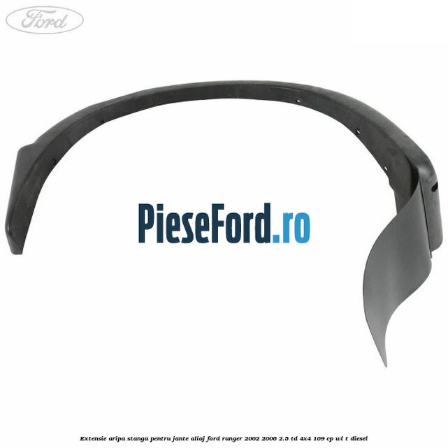 Extensie aripa stanga pentru jante aliaj Ford Ranger 2002-2006 2.5 TD 4x4 109 cp WL-T diesel