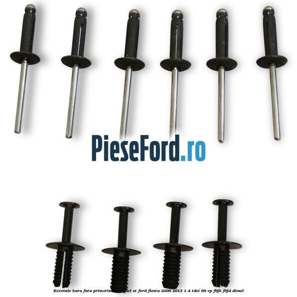 Extensie bara fata, primerizata, model ST Ford Fiesta 2008-2012 1.4 TDCi 68 cp F6JB, F6JD diesel