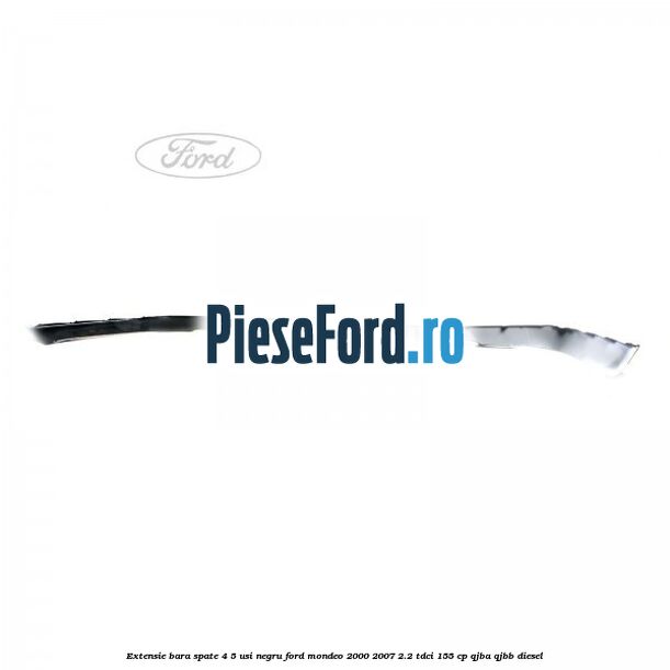 Extensie bara spate 4/5 usi negru Ford Mondeo 2000-2007 2.2 TDCi 155 cp QJBA, QJBB diesel