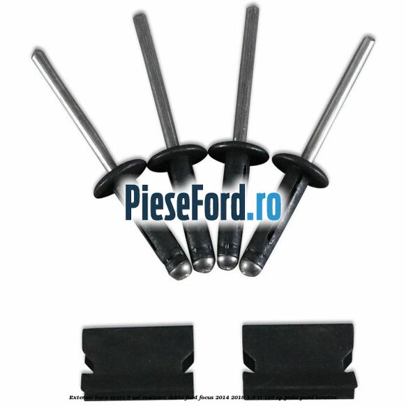Extensie bara spate 5 usi evacuare dubla Ford Focus 2014-2018 1.6 Ti 125 cp PNDA, PNDD benzina