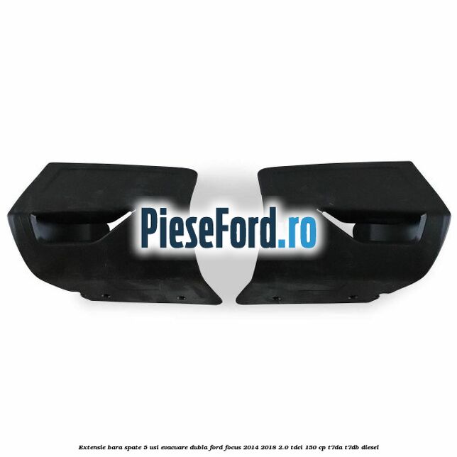 Extensie bara spate 5 usi evacuare dubla Ford Focus 2014-2018 2.0 TDCi 150 cp T7DA, T7DB diesel