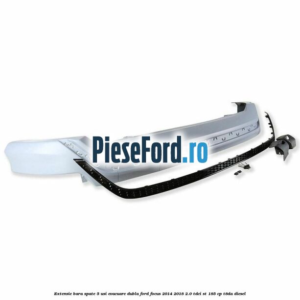 Extensie bara spate 5 usi evacuare dubla Ford Focus 2014-2018 2.0 TDCi ST 185 cp T8DA diesel