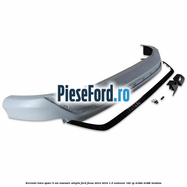 Extensie bara spate 5 usi evacuare simpla Ford Focus 2014-2018 1.5 EcoBoost 182 cp M9DA, M9DB benzina