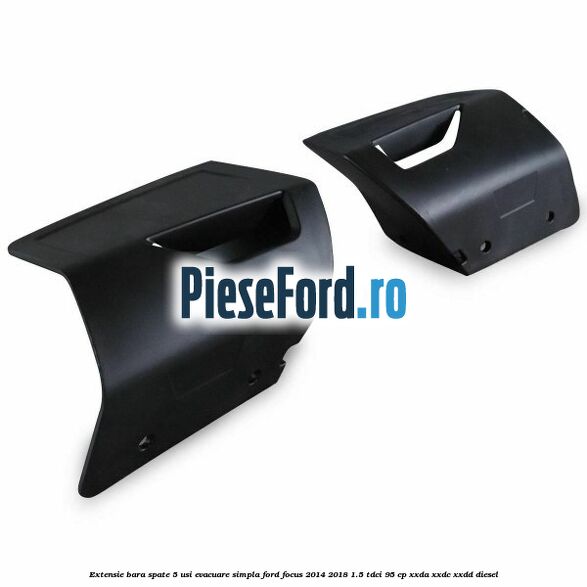 Extensie bara spate 5 usi evacuare simpla Ford Focus 2014-2018 1.5 TDCi 95 cp XXDA, XXDC, XXDD diesel
