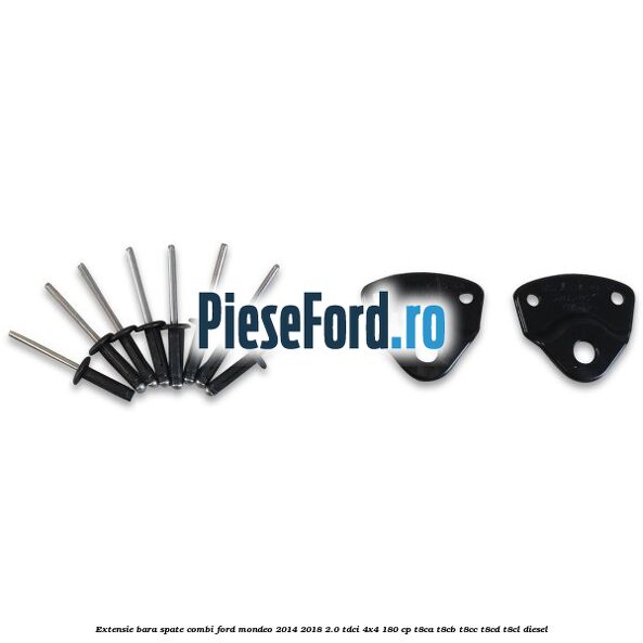 Extensie bara spate combi Ford Mondeo 2014-2018 2.0 TDCi 4x4 180 cp T8CA, T8CB, T8CC, T8CD, T8CL diesel