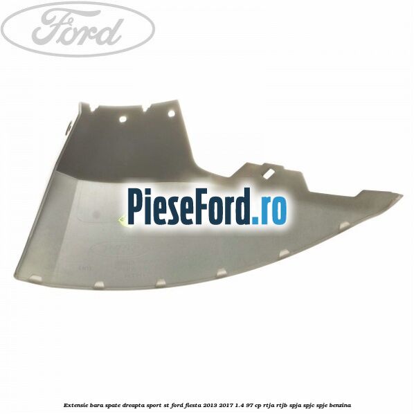 Extensie bara spate dreapta sport ST Ford Fiesta 2013-2017 1.4 97 cp RTJA, RTJB, SPJA, SPJC, SPJE benzina