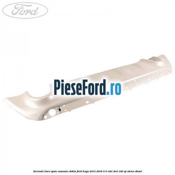 Extensie bara spate evacuare dubla Ford Kuga 2013-2016 2.0 TDCi 4x4 136 cp UKMA diesel