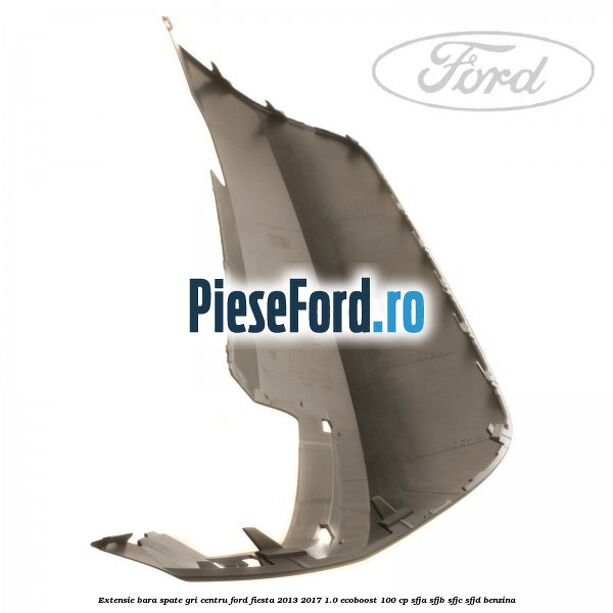 Extensie bara spate gri centru Ford Fiesta 2013-2017 1.0 EcoBoost 100 cp SFJA, SFJB, SFJC, SFJD benzina