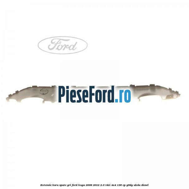 Extensie bara spate gri Ford Kuga 2008-2012 2.0 TDCi 4x4 136 cp G6DG, UKDA diesel