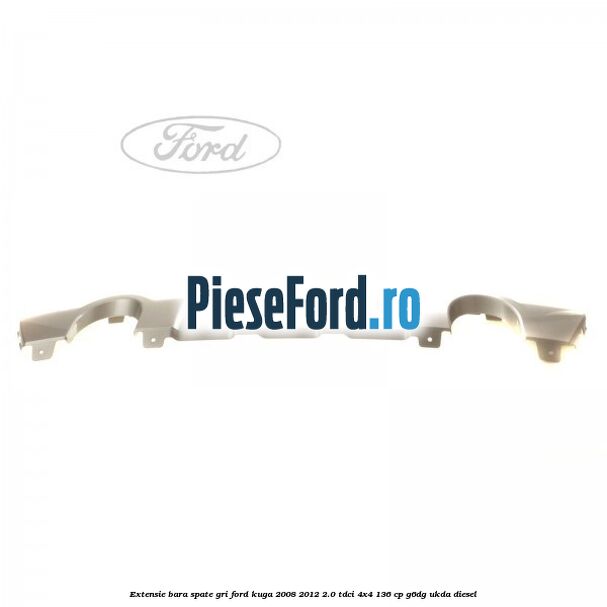 Extensie bara spate gri Ford Kuga 2008-2012 2.0 TDCi 4x4 136 cp G6DG, UKDA diesel
