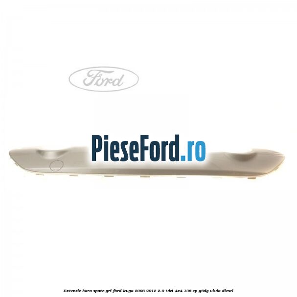 Extensie bara spate gri Ford Kuga 2008-2012 2.0 TDCi 4x4 136 cp G6DG, UKDA diesel