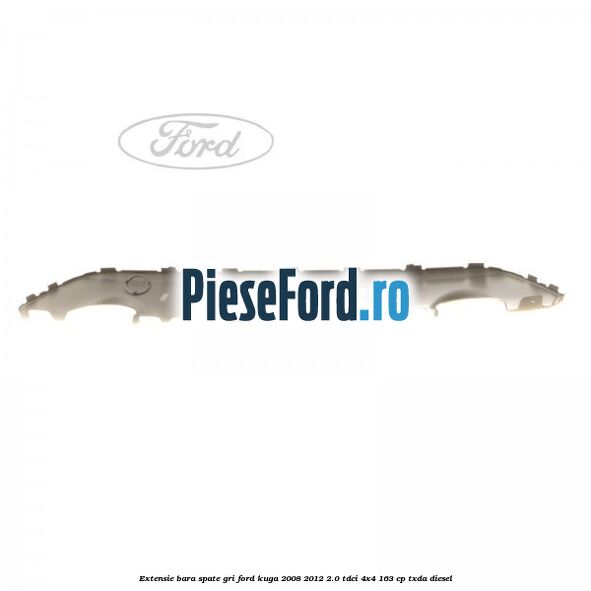 Extensie bara spate gri Ford Kuga 2008-2012 2.0 TDCI 4x4 163 cp TXDA diesel