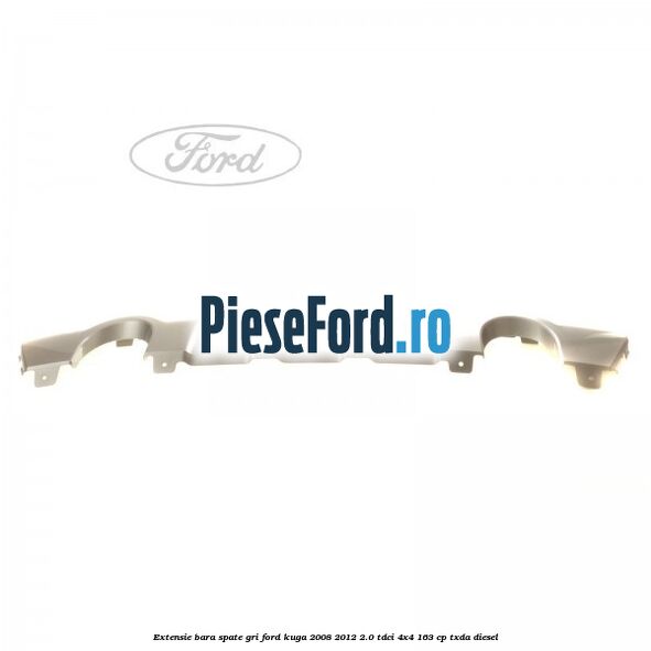 Extensie bara spate gri Ford Kuga 2008-2012 2.0 TDCI 4x4 163 cp TXDA diesel