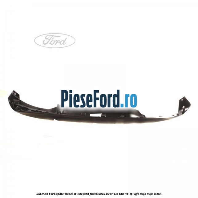 Extensie bara spate model ST Line Ford Fiesta 2013-2017 1.5 TDCi 75 cp UGJC, XUJA, XUJB diesel