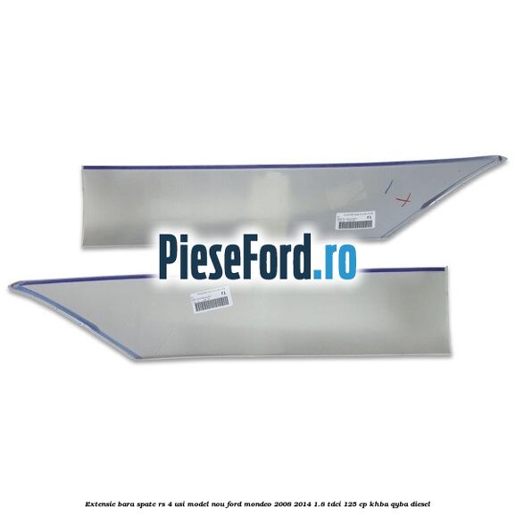 Extensie bara spate RS 4 usi model nou Ford Mondeo 2008-2014 1.8 TDCi 125 cp KHBA, QYBA diesel