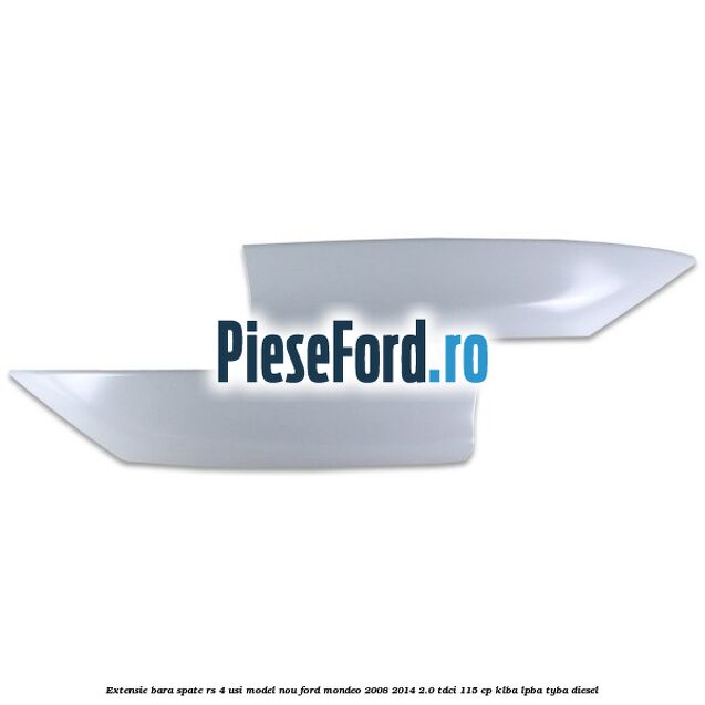 Extensie bara spate RS 4 usi model nou Ford Mondeo 2008-2014 2.0 TDCi 115 cp Extensie bara spate RS 4 usi model nou Ford Mondeo 2008-2014 2.0 TDCi 115 cp KLBA, LPBA, TYBA diesel