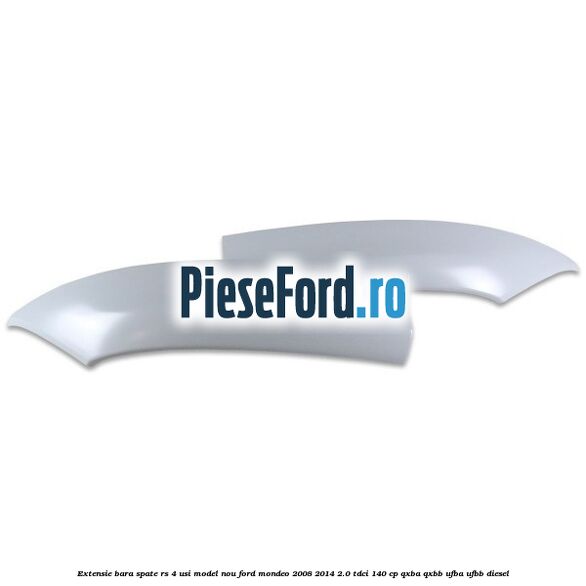 Extensie bara spate RS 4 usi model nou Ford Mondeo 2008-2014 2.0 TDCi 140 cp QXBA, QXBB, UFBA, UFBB diesel