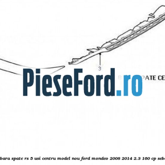 Extensie bara spate RS 5 usi centru model nou Ford Mondeo 2008-2014 2.3 160 cp Extensie bara spate RS 5 usi centru model nou Ford Mondeo 2008-2014 2.3 160 cp SEBA benzina