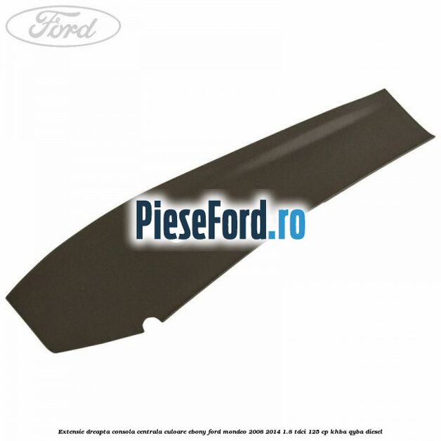 Extensie dreapta consola centrala culoare ebony Ford Mondeo 2008-2014 1.8 TDCi 125 cp KHBA, QYBA diesel