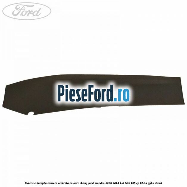 Extensie dreapta consola centrala culoare ebony Ford Mondeo 2008-2014 1.8 TDCi 125 cp KHBA, QYBA diesel