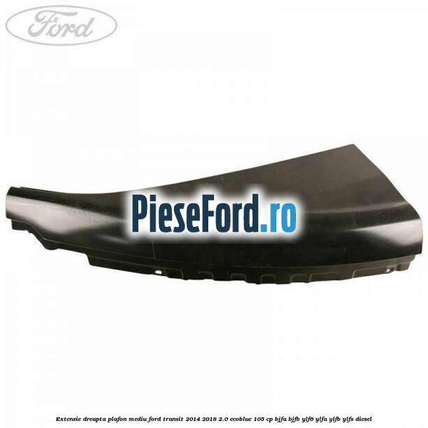 Extensie dreapta plafon mediu Ford Transit 2014-2018 2.0 EcoBlue 105 cp BJFA, BJFB, YLF6, YLFA, YLFB, YLFS diesel