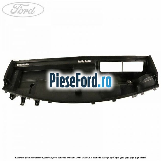 Extensie grila aeroterma parbriz Ford Tourneo Custom 2014-2018 2.0 EcoBlue 105 cp BJFA, BJFB, YLF6, YLFA, YLFB, YLFS diesel