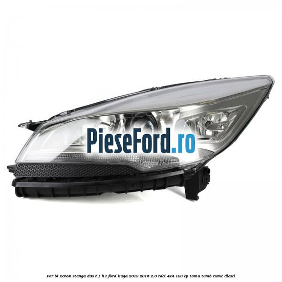 Far bi-xenon stanga D3S/H1/H7 Ford Kuga 2013-2016 2.0 TDCi 4x4 180 cp T8MA, T8MB, T8MC diesel