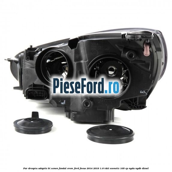Far dreapta adaptiv Bi-Xenon, fundal crom Ford Focus 2014-2018 1.6 TDCi ECOnetic 105 cp NGDA, NGDB diesel