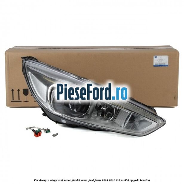 Far dreapta adaptiv Bi-Xenon, fundal crom Ford Focus 2014-2018 2.3 RS 350 cp Far dreapta adaptiv Bi-Xenon, fundal crom Ford Focus 2014-2018 2.3 RS 350 cp YVDA benzina