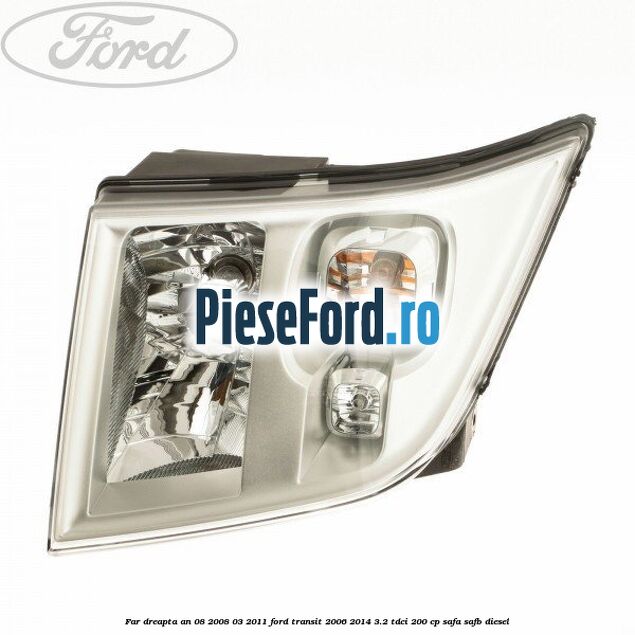 Far dreapta an 08/2008-03/2011 Ford Transit 2006-2014 3.2 TDCi 200 cp SAFA, SAFB diesel