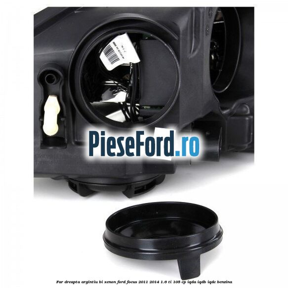 Far dreapta, argintiu bi xenon Ford Focus 2011-2014 1.6 Ti 105 cp IQDA, IQDB, IQDC benzina