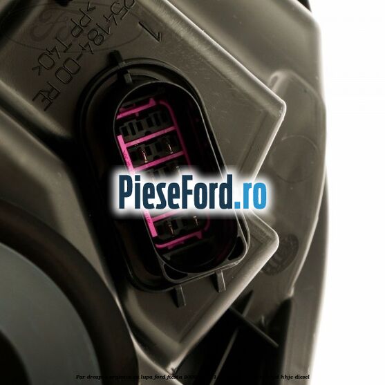 Far dreapta, argintiu cu lupa Ford Fiesta 2008-2012 1.6 TDCi 90 cp HHJC, HHJD, HHJE diesel