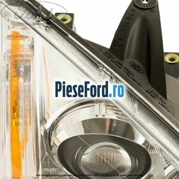 Far dreapta argintiu cu lupa Ford Focus 2004-2007 1.8 125 cp Q7DA, QQDA, QQDB benzina
