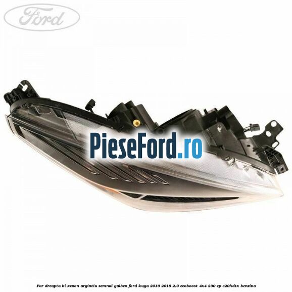 Far dreapta Bi-xenon argintiu semnal galben Ford Kuga 2016-2018 2.0 EcoBoost 4x4 230 cp C20HDTX benzina