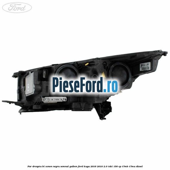 Far dreapta Bi-xenon negru semnal galben Ford Kuga 2016-2018 2.0 TDCi 150 cp Far dreapta Bi-xenon negru semnal galben Ford Kuga 2016-2018 2.0 TDCi 150 cp T7MB, T7MA diesel