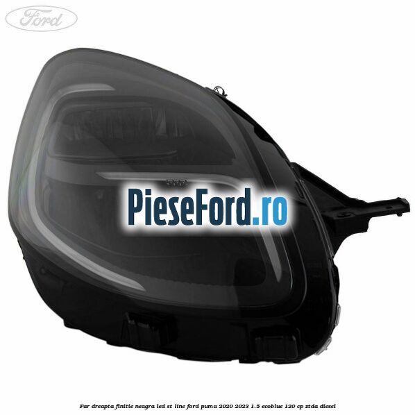 Far dreapta finitie neagra LED ST line Ford Puma 2020-2023 1.5 EcoBlue 120 cp ZTDA diesel
